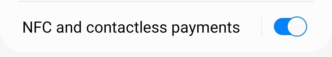 Android NFC and contactless payments screenshot